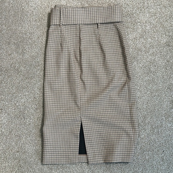 Zara Plaid Pencil Skirt - Picture 5 of 5